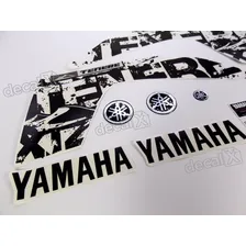 Kit Completo Adesivo Yamaha Tenere 250 2013 Areia Tnr005 Cor PRETA E BRANCA Foto mini 2