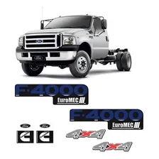 Kit Completo Adesivos Ford F-4000 Euromec + 4x4 + Cummins Foto  mini 1