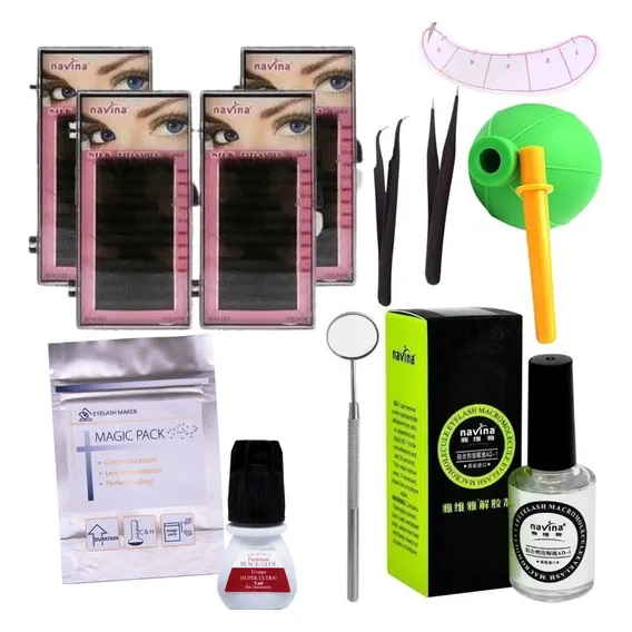 Kit Completo Alongamento ExtensĂŁo CĂlios Fio A Fio + Brinde Foto 1
