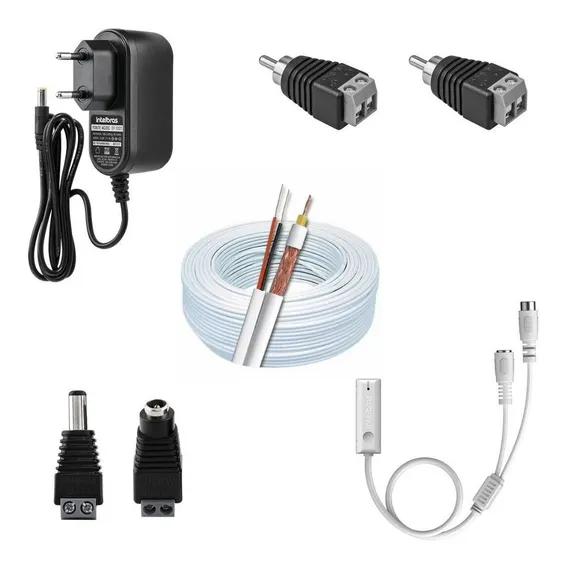 Kit Completo Captação De Áudio Ambiente Para Camera De Cftv Foto 1