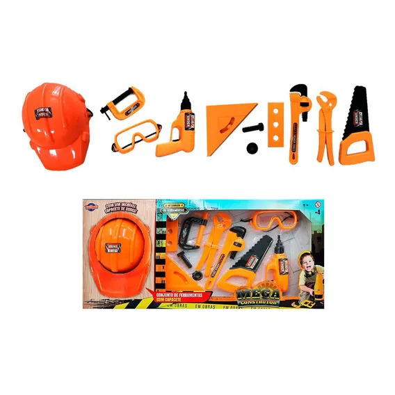 Kit Completo De Ferramentas Infantil Mega Construção Toyng Foto 1