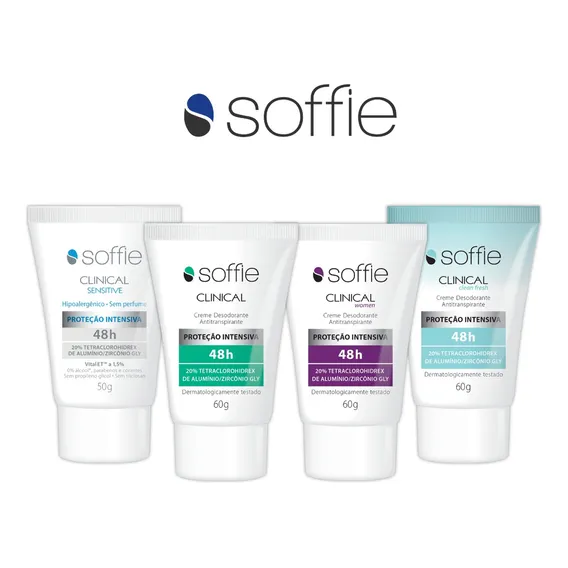 Kit Completo Desodorantes Soffie Clinical Foto 1