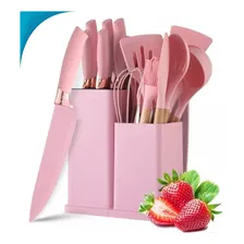 Kit Completo Facas E Utensílios Cozinha 19 Peças Preto Foto  mini 1