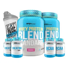Kit Completo Ganho De Massa Muscular Brn Foods Morango Foto  mini 1