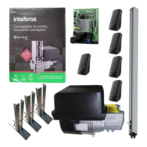 Kit Completo Motor Basculante Intelbras Ultrarrápido 300kg Foto 1