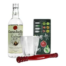 Kit Completo Para Caipirinha Copo Socador Tábua E Cachaça Foto  mini 1
