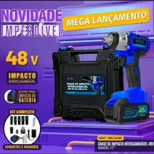 Kit Completo Parafusadeira Chave De Impacto A Bateria Profissional + Case + Chave Hidraulica + Jogo Soquete 40 Peças Foto mini 3