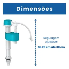 Kit Completo Reparo Universal Caixa Acoplada Descarga Bacia Foto mini 2