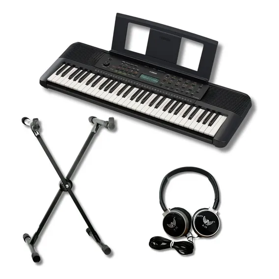Kit Completo Teclado Psr-e283 Yamaha cor Preto Foto 1