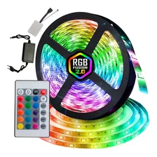 Kit completo Tira Led 3528 5mts Rgb Multicolor Foto mini  3