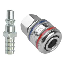 Kit Compressor De Ar - Engate Rápido 1/4'' + 4 Pinos Engate Foto mini  2