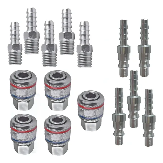 Kit Compressor - Espigão Engate Rápido E Pino Engate 1/4 Foto 1
