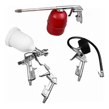 Kit Compressor Pistola Limpeza Calibrador C/ 5 Peças Schluz Foto mini 1