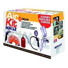 Kit Compressor Pistola Limpeza Calibrador C/ 5 Peças Schluz Foto mini 3