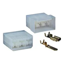 Kit Conector 6 Vias Com Terminais 6.3mm Foto  mini 1
