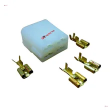 Kit Conector Capa Isolante Macho 4vias+terminal Fêmea 10unid Foto mini 4