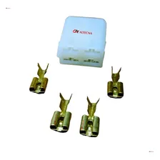 Kit Conector Capa Isolante Macho 4vias+terminal Fêmea 10unid Foto mini 2