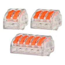 Kit Conector Emenda Derivação Borne 2, 3, 5 Fios 60 Peças Foto  mini 1
