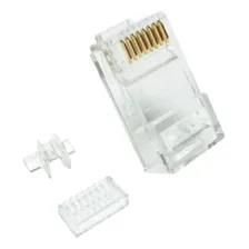 Kit Conector Rj45 Cat6 Com Guia Com 10 Unidades Foto  mini 1
