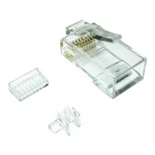Kit Conector Rj45 Cat6 Com Guia Com 10 Unidades Foto mini  2
