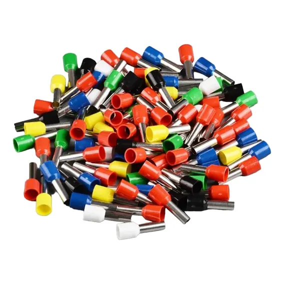Kit Conector Terminal Tubular Ilhos Duplo 2,5mm - 1000pçs Cor Azul Foto 1