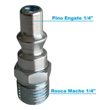Kit Conectores Engate Rapido 1/4 Npt Pneumáticos Compressor Foto mini  3