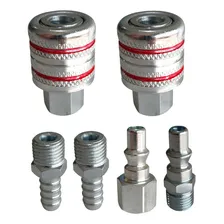 Kit Conectores Engate Rapido 1/4 Npt Pneumáticos Compressor Foto  mini 1