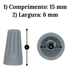Kit Conectores Torção Isola Emenda Fios Cabos Elétrico 50pçs Foto mini 3