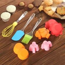Kit Confeiteiro Colher Espátula Pão Duro Pincel De Silicone Cor Sortido Foto mini 4