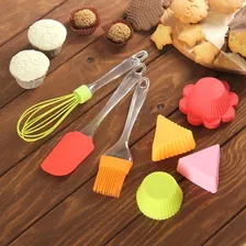 Kit Confeiteiro Colher Espátula Pão Duro Pincel De Silicone Cor Sortido Foto mini  3
