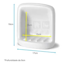 Kit Conjunto Acessórios Para Banheiro Louça Branco Embutir Foto mini  3