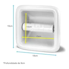 Kit Conjunto Acessórios Para Banheiro Louça Branco Embutir Foto mini  2