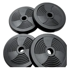 Kit Conjunto Anilhas Pesos 4 X 2kg Cimento Exercício Fitness Foto mini  3