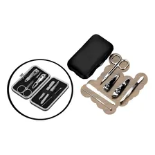 Kit Conjunto Manicure 6 Em 1 Tesoura Unha Aço Inoxidável Foto  mini 1