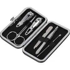 Kit Conjunto Manicure 6 Em 1 Tesoura Unha Aço Inoxidável Foto mini  2
