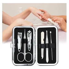 Kit Conjunto Manicure 6 Em 1 Tesoura Unha Aço Inoxidável Foto mini 4
