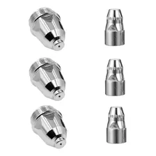 Kit Consumíveis 3 Bico 3 Eletrodo Tocha Corte Plasma P80 Foto  mini 1