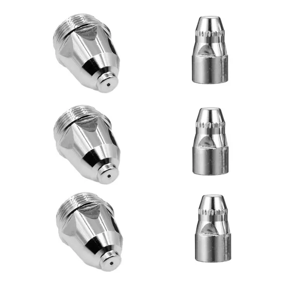 Kit Consumíveis 3 Bico 3 Eletrodo Tocha Corte Plasma P80 Foto 1