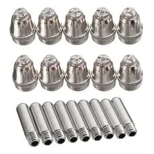 Kit Consumíveis Plasma Ag60 Sg55 Wsd60 10 Bicos 10 Eletrodos Foto  mini 1