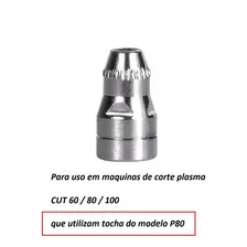 Kit Consumíveis Plasma Tochas P80 Pt80 10 Bicos 10 Eletrodos Foto mini 4