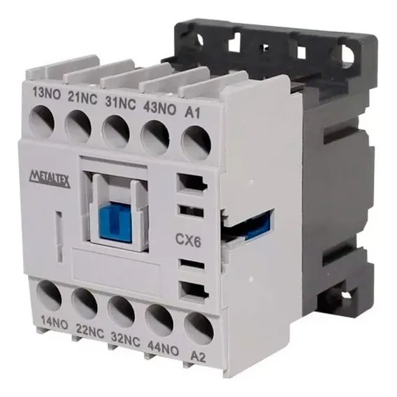 Kit Contator Auxiliar Cx6-h5-22 + Bloco De Contato Metaltex Foto 1