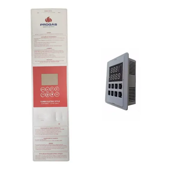 Kit Controlador Digital Membrana Forno Progás Style Elétrico Foto 1