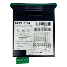Kit Controlador Full Gauge To-711f + Termopar J Para Forno Cor Preto 110v/220v Foto mini 4