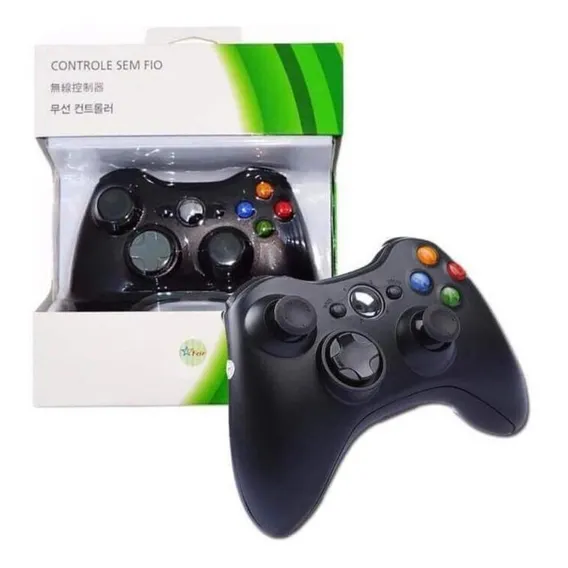 Kit Controle Xbox 360 Sem Fio +carregado+ Bateria Extra Foto 1