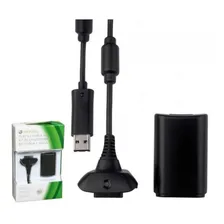 Kit Controle Xbox 360 Sem Fio +carregado+ Bateria Extra Foto mini  2