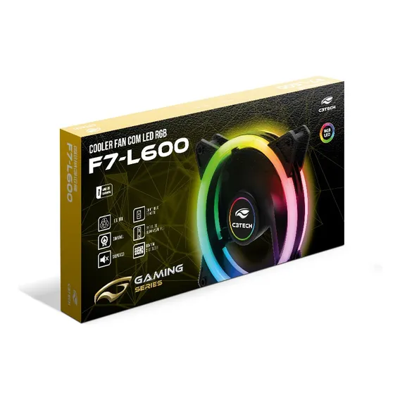 Kit Cooler Fan C3tech F7-l600rgb Foto 1