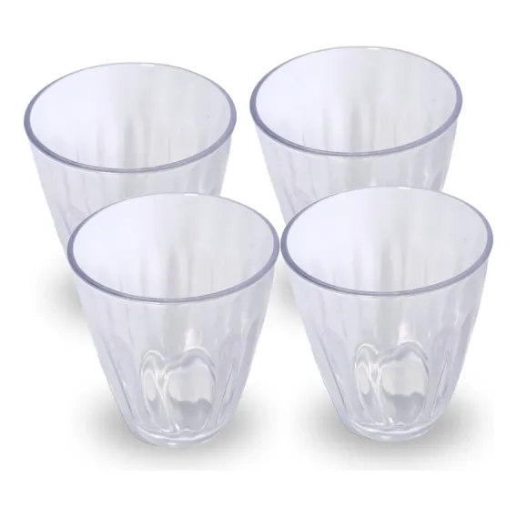Kit Copo Elegance C/ 4 Unidades 400ml Micromax Foto 1
