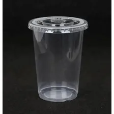 Kit Copo Liso 400ml Com Tampa Furo Milk-shake Açai 100uns Cor Transparente Foto mini 4