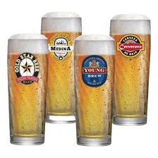 Kit Copo para Cerveja Zurich com Frases 4 pcs 320ml, Ruvolo Foto  mini 1