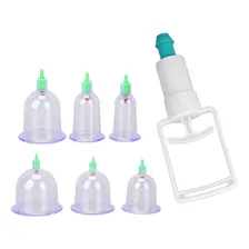 Kit Copo Ventosa Profissional Vacuoterapia 6 Peças Foto mini 3